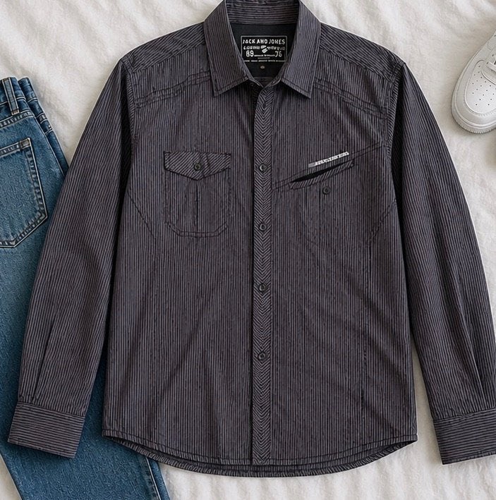 Jack & Jones blauw overhemd  XL  nieuw, Blauw, Nieuw, Ophalen of Verzenden, Halswijdte 43/44 (XL)