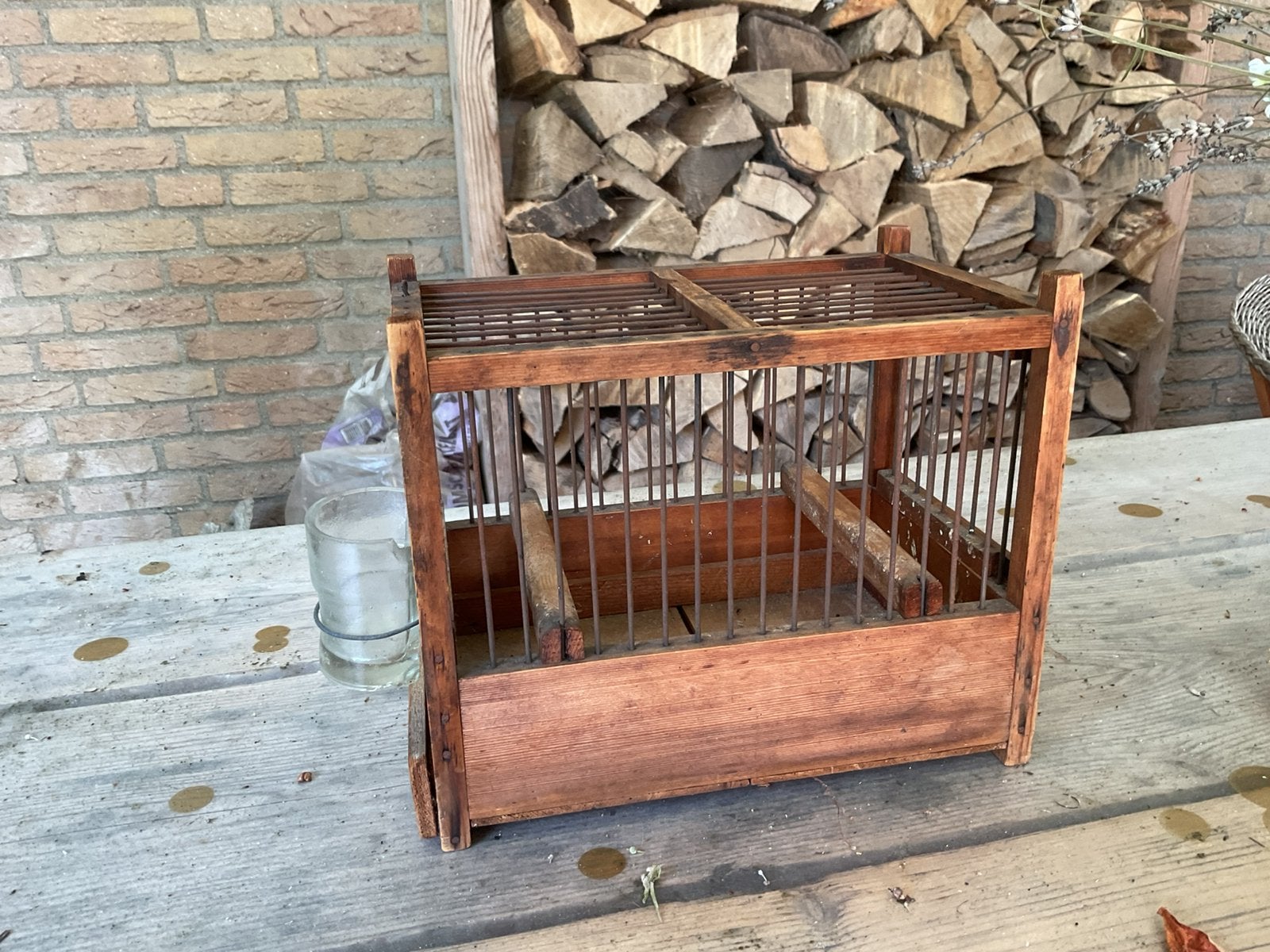 Vogelhuisje, Ophalen of Verzenden, Zo goed als nieuw, Hout, Vogelkooi