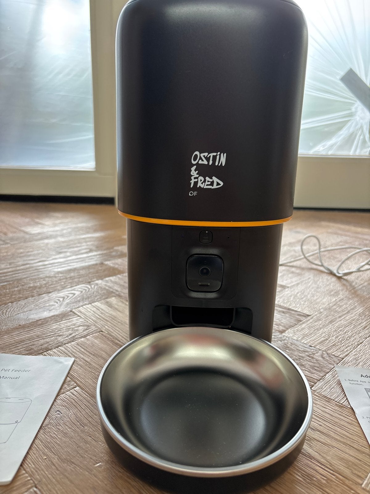 Smart pet feeder met camera en microfoon, Ophalen of Verzenden, Automatisch, Zo goed als nieuw
