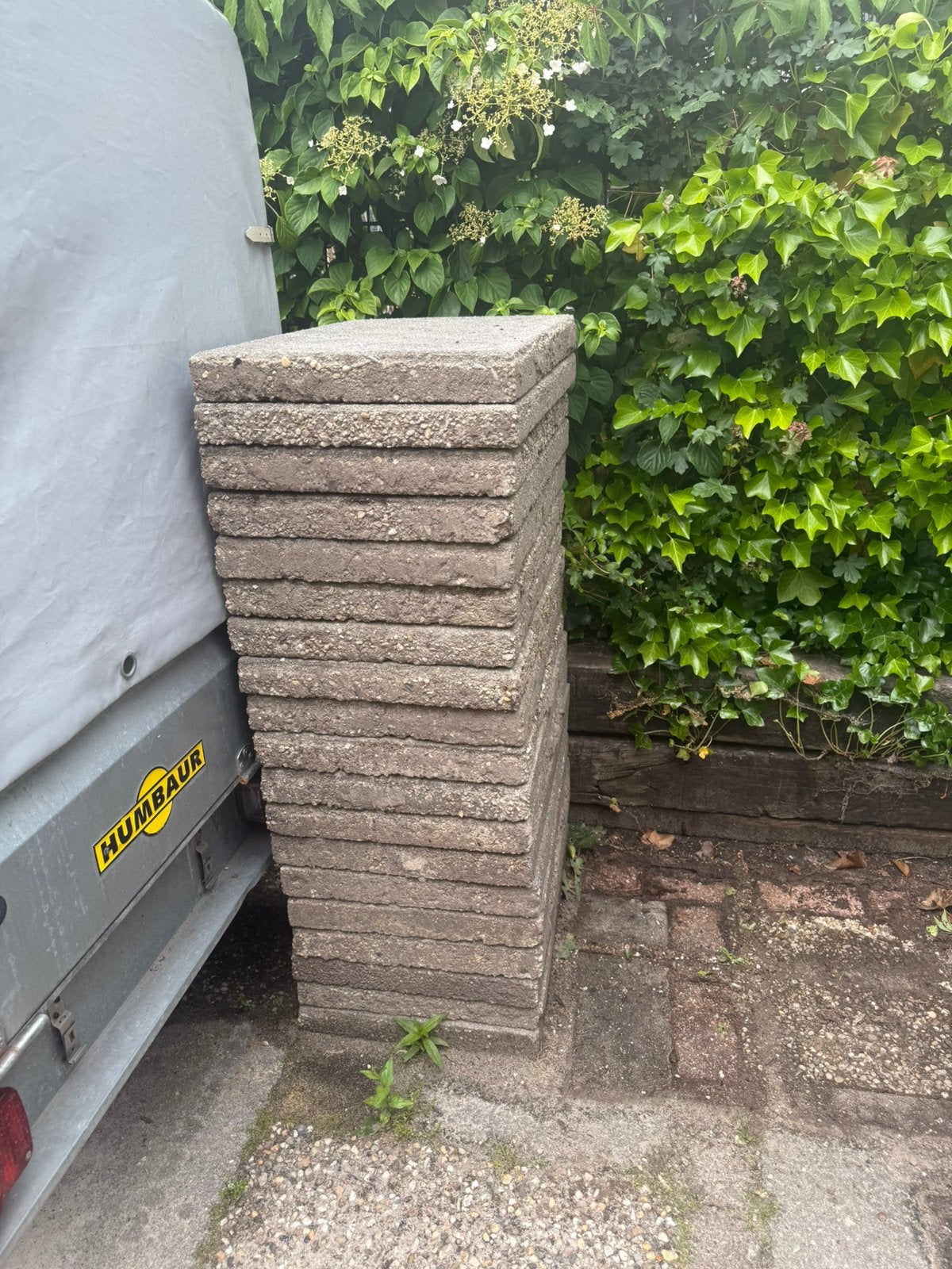 Betontegels, Ophalen, Zo goed als nieuw, Beton, Terrastegels