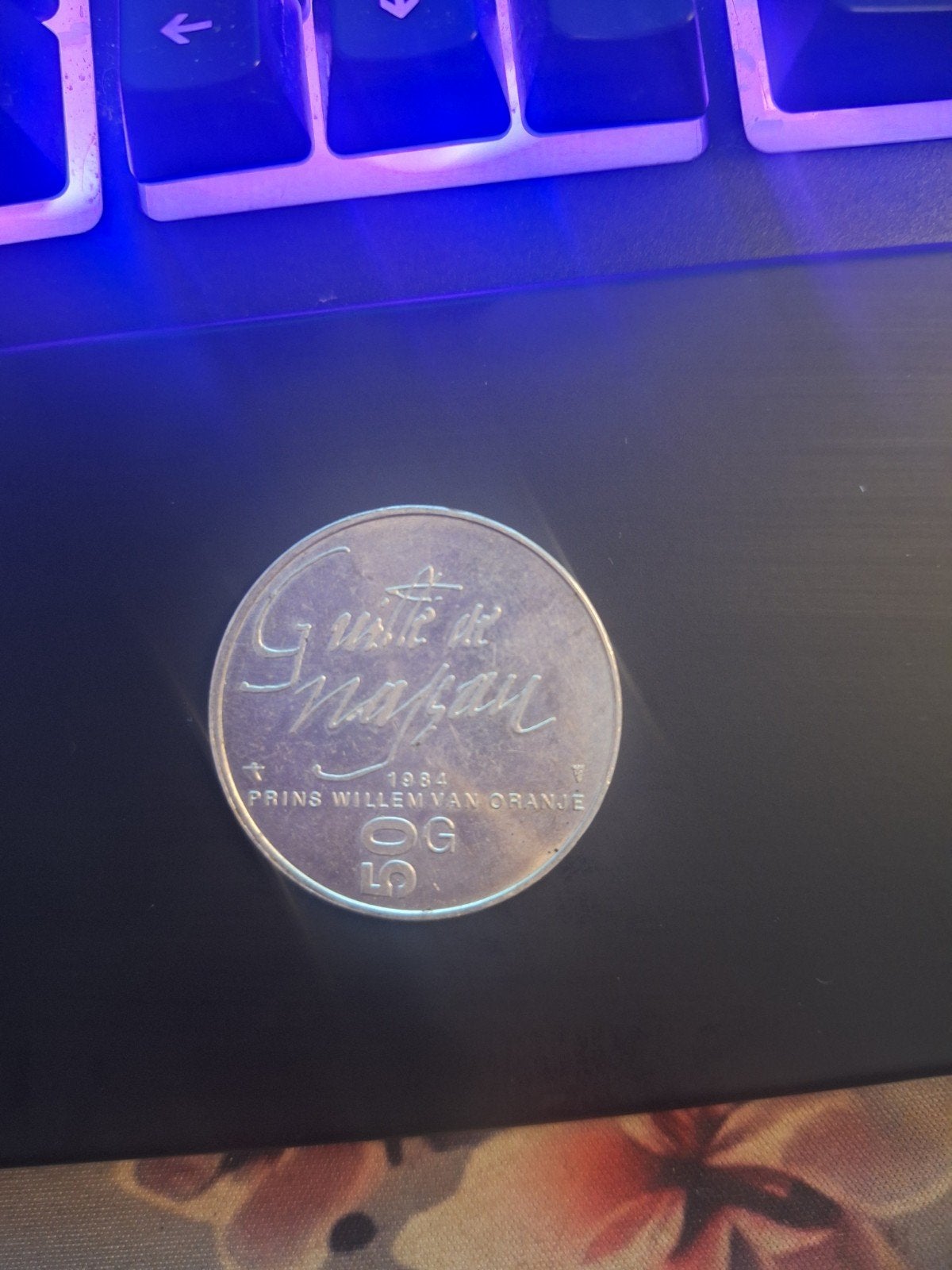 Zilveren 50 gulden munt Beatrix 1984, Postzegels en Munten, Koningin Beatrix, Zilver, Ophalen of Verzenden, Losse munt