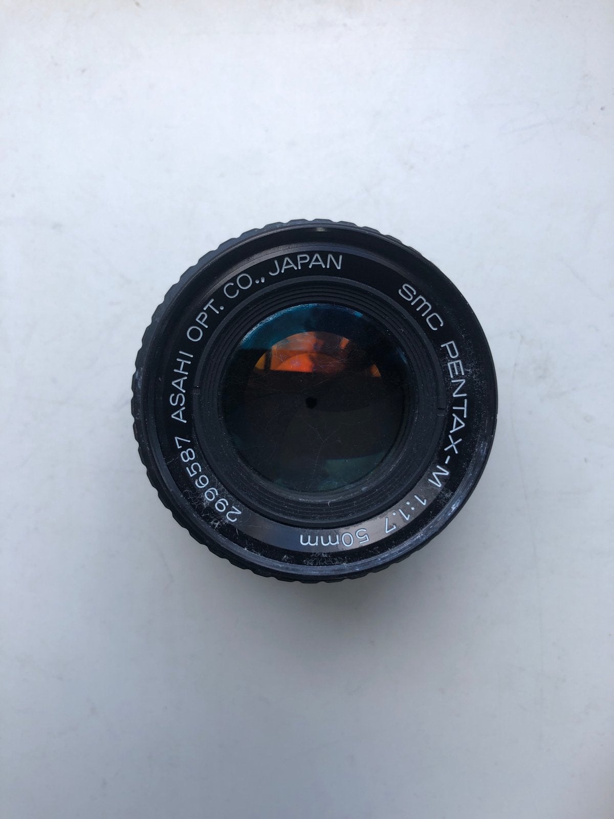 SMC Pentax-M 50mm f/1.7 lens, Gebruikt, Standaardlens, Pentax K-mount, Handmatige focus