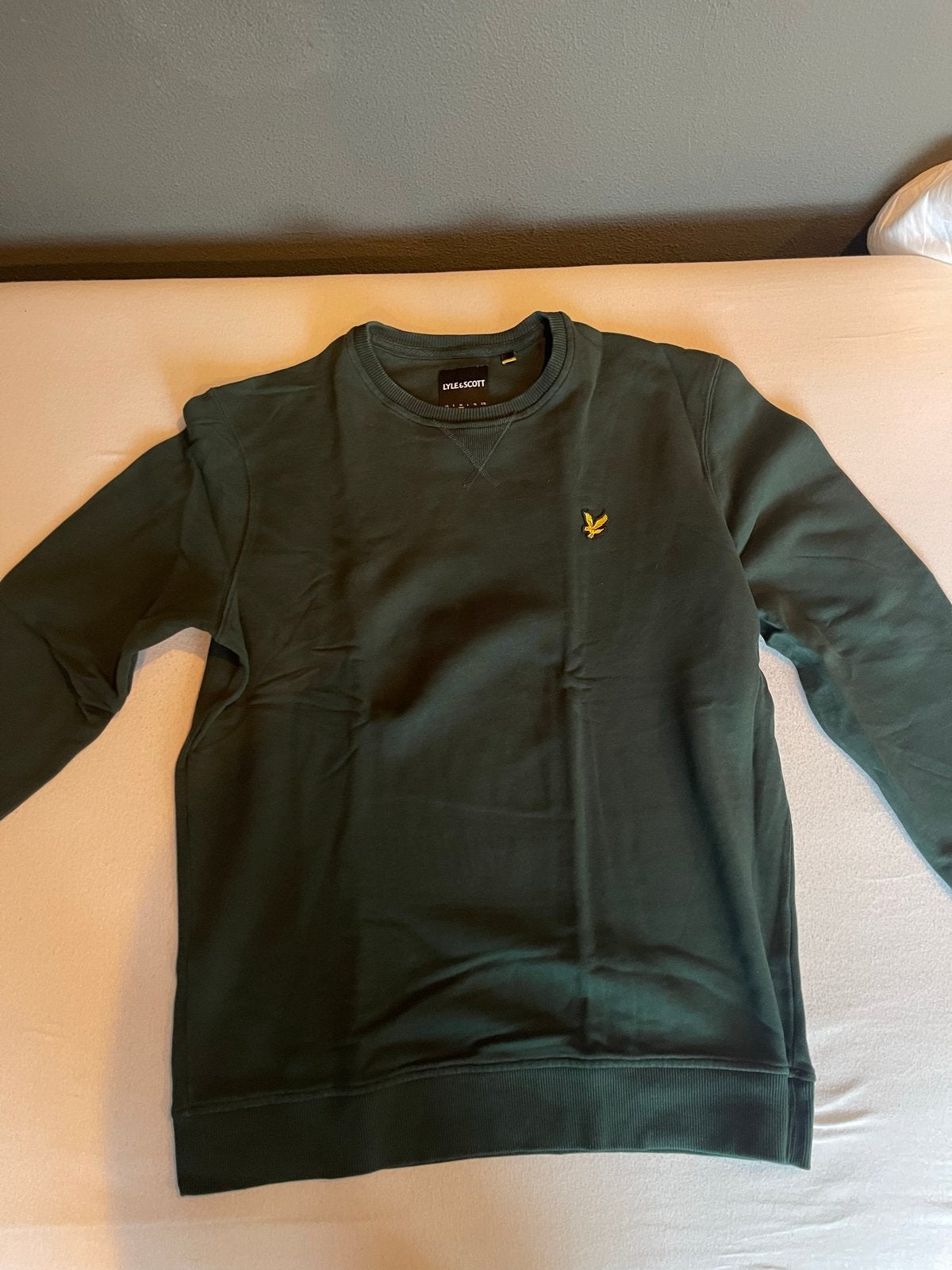 Lyle & Scott sweater donkergroen - Maat M, Kleding | Heren, Ophalen of Verzenden, Zo goed als nieuw, Maat 48/50 (M), Groen