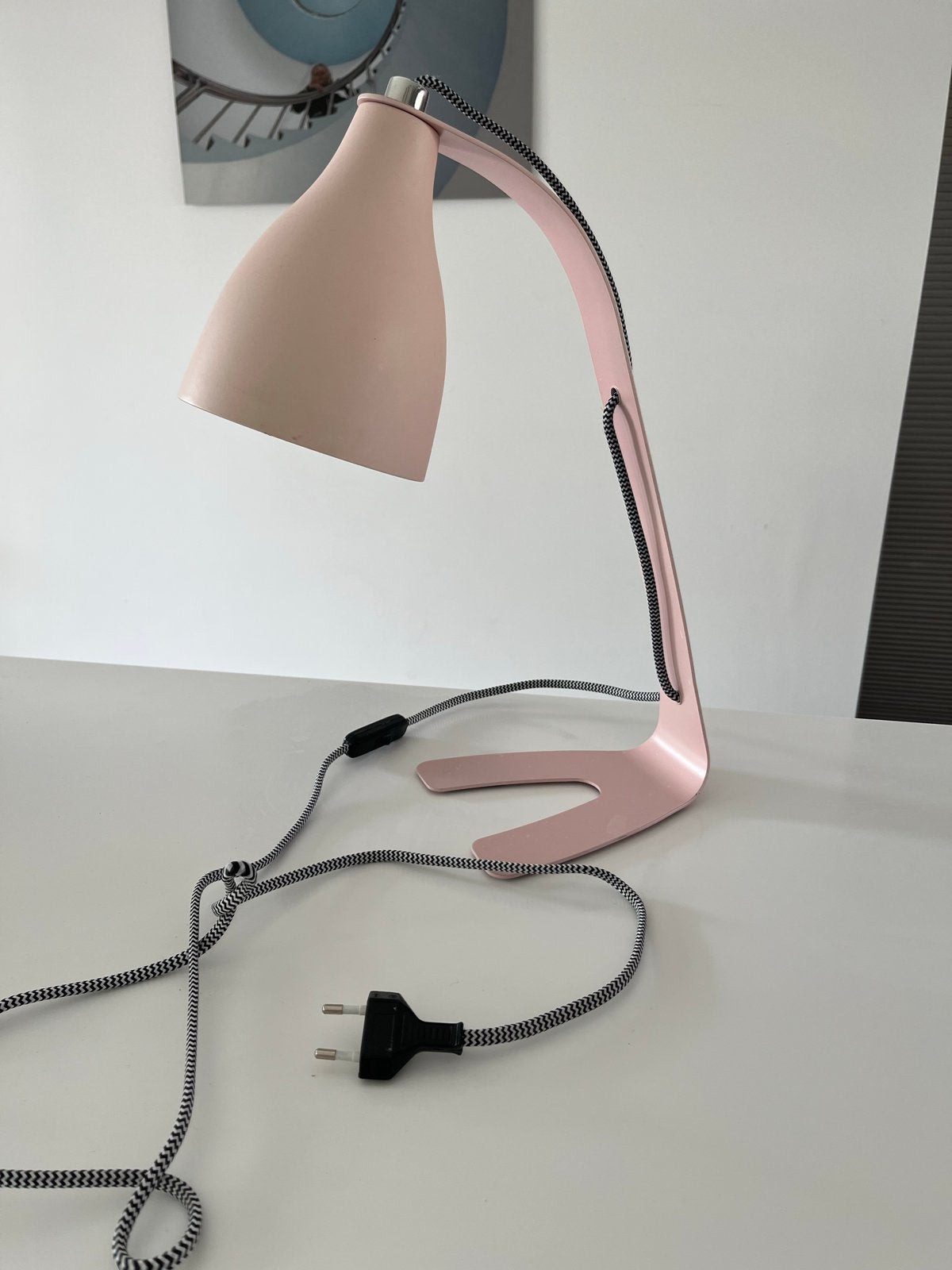 Te koop roze bureaulamp, Ophalen, Gebruikt, Lamp