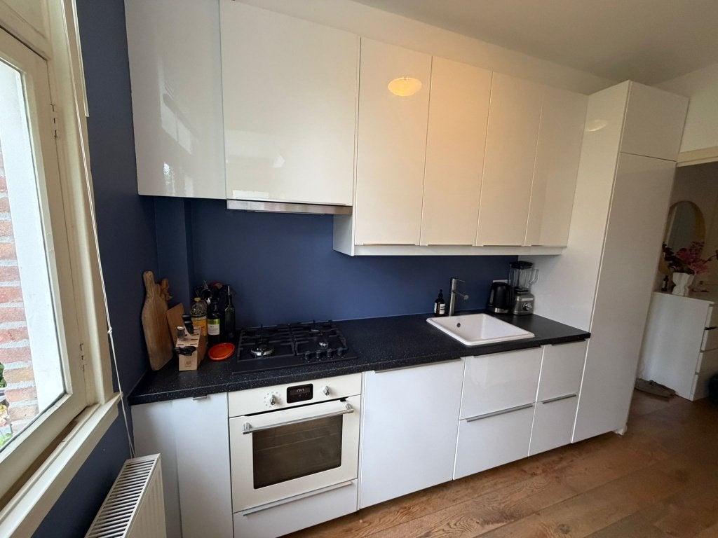 Complete keuken inclusief apparatuur, Huis en Inrichting, Keuken | Complete keukens, Zo goed als nieuw, Enkelwandige keuken, Wit
