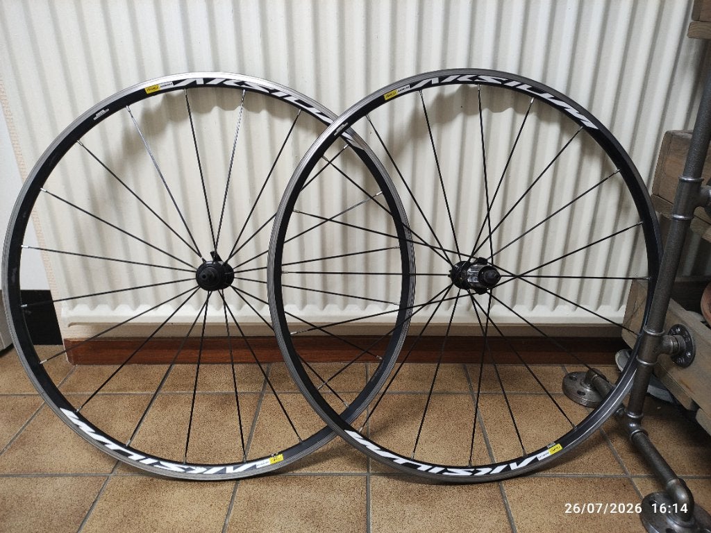 Mavic aksium wielset, Zo goed als nieuw, Aluminium, Mavic, Racefiets