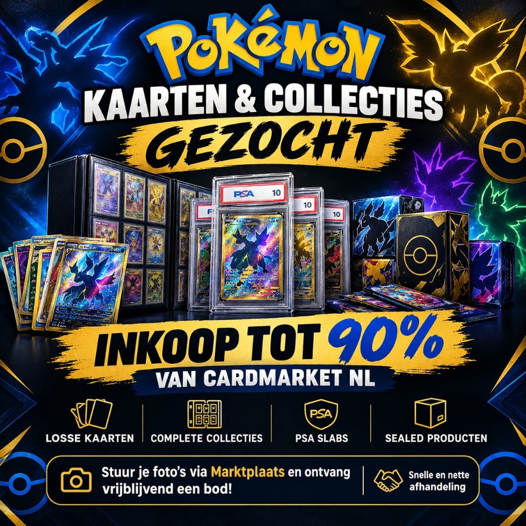 Pokémon Kaarten & Collecties Gezocht | Tot 90% Cardmarket NL, Hobby en Vrije tijd, Ophalen of Verzenden, Zo goed als nieuw, Losse kaart