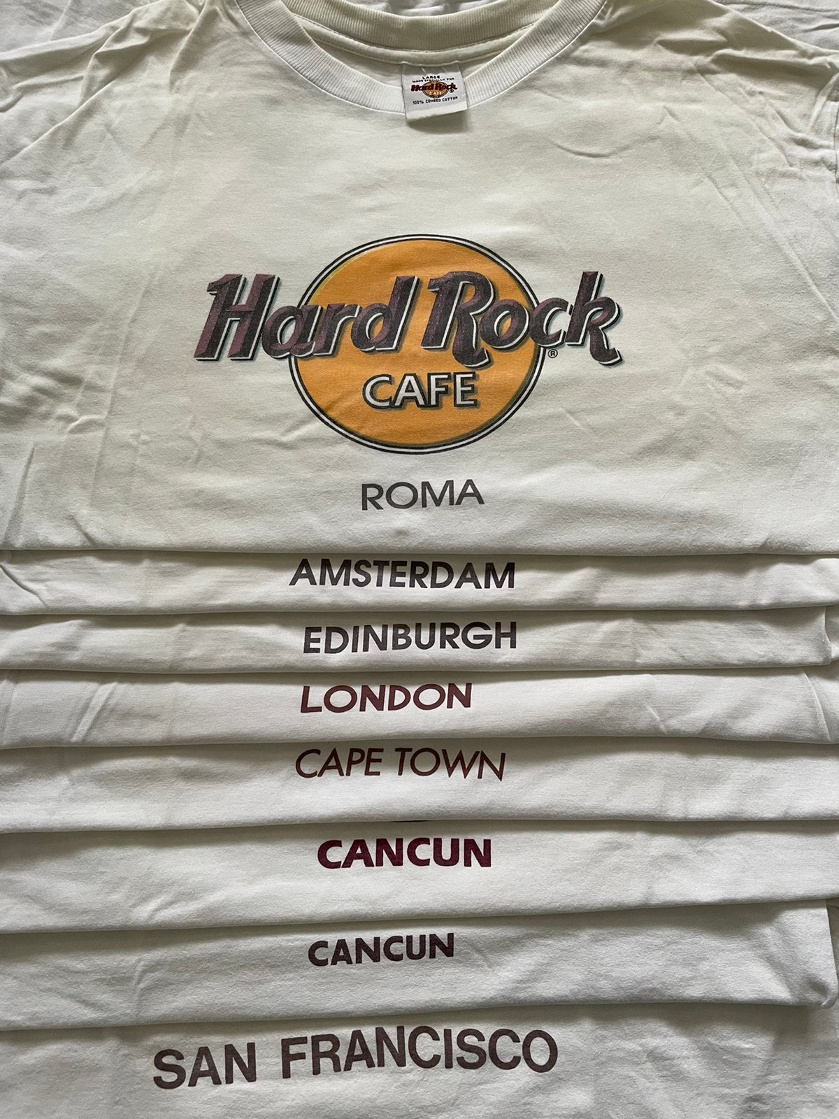 Hard Rock Cafe Vintage T-shirts, Ophalen of Verzenden, Gedragen, Maat 52/54 (L), Wit