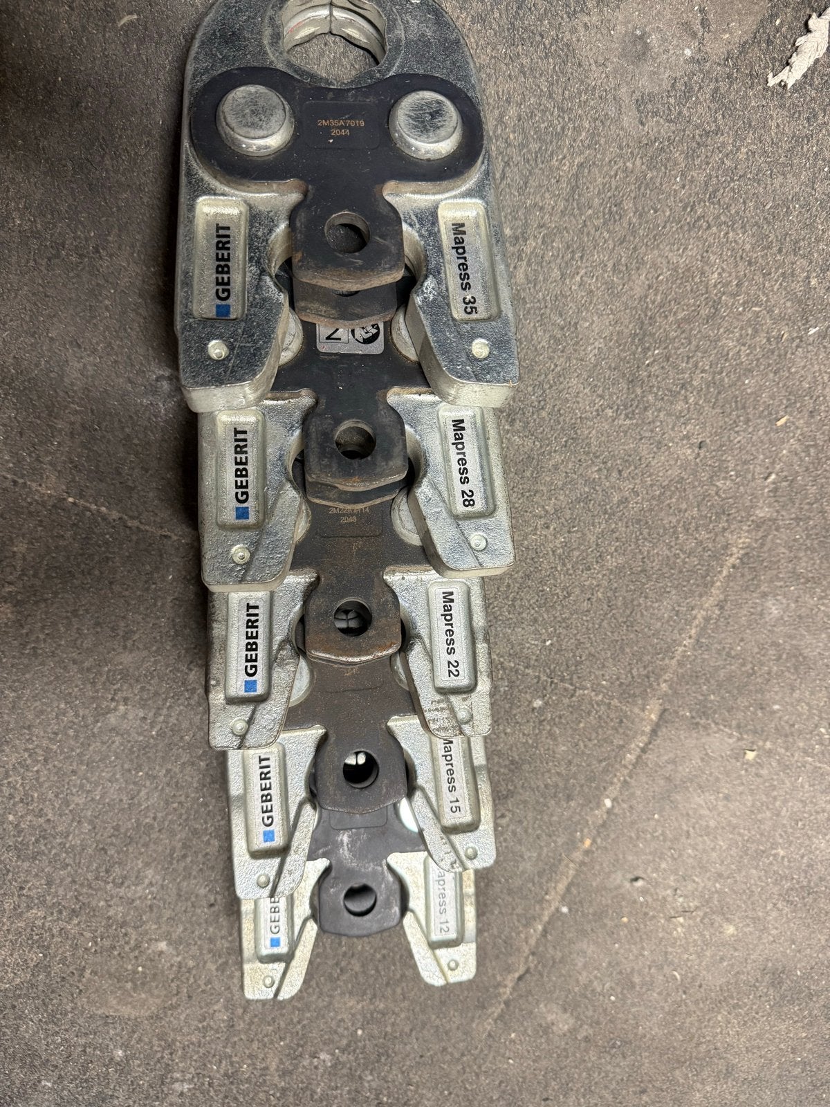 Geberit Mapress Persbekken/Persketting Set M-contour, Ophalen, Gebruikt, Overige typen, Overige merken