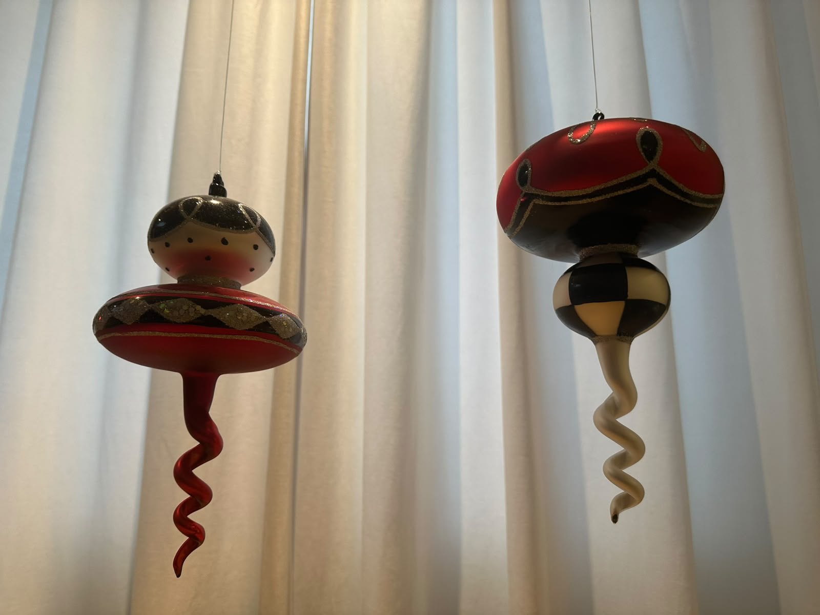 Set van 6 unieke vintage kerstornamenten, Diversen, Ophalen, Zo goed als nieuw