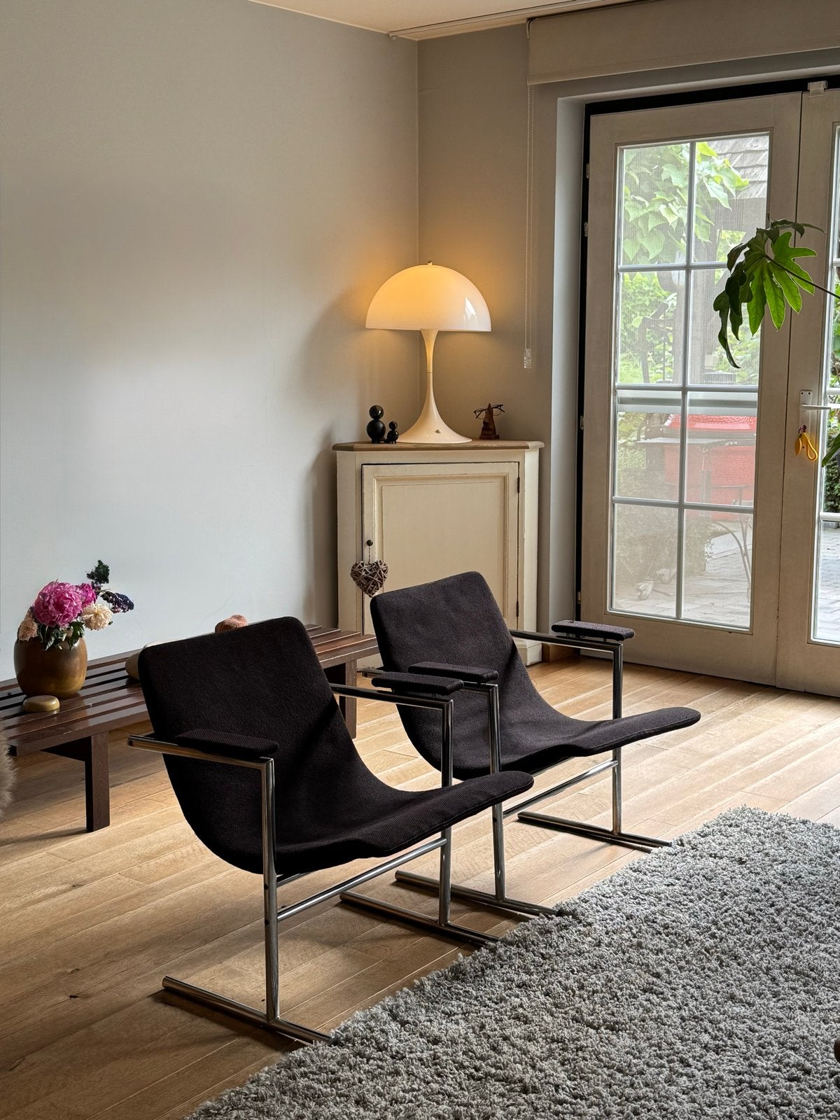 Uitzonderlijke set Rudi Verelst Oslo lounge stoelen, Ophalen