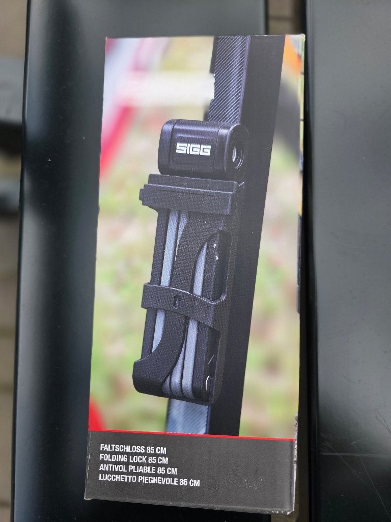 Sigg Faltschloss 85 cm, Fietsen en Brommers, Fietsaccessoires | Fietssloten, Ophalen of Verzenden, Nieuw, Vouwslot