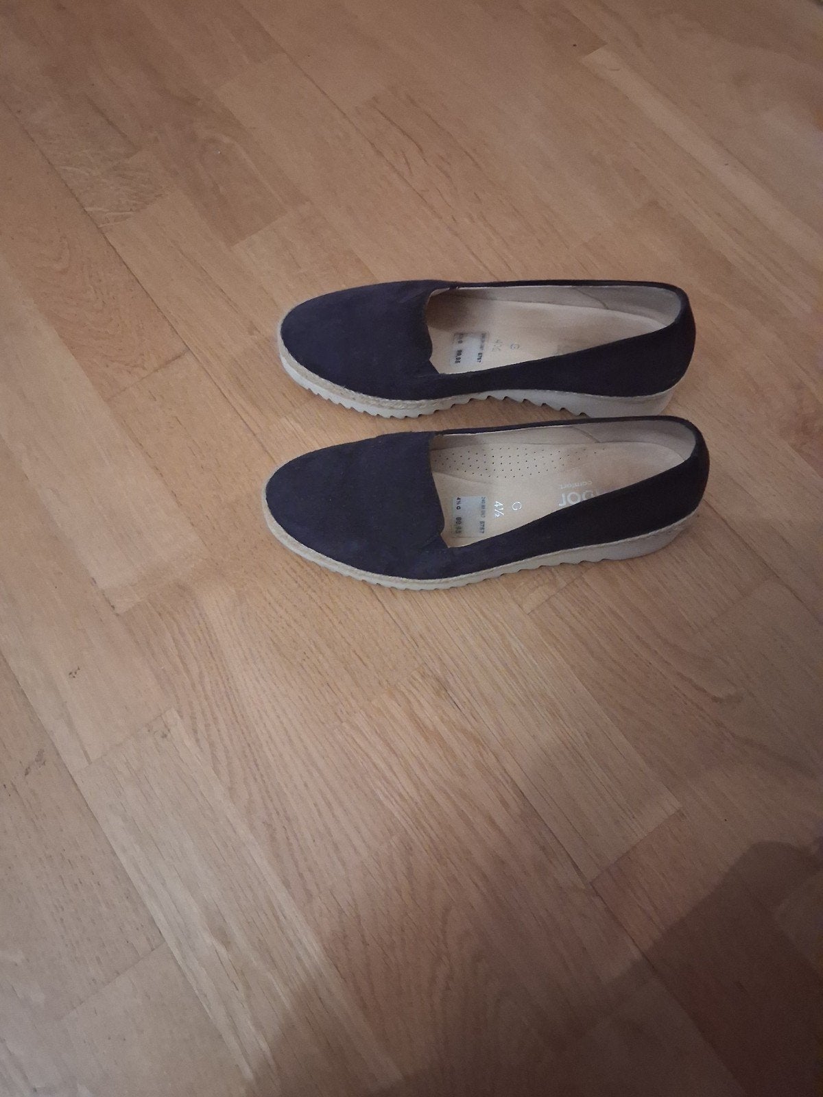 gabor espadrilles  loafers blauw suede maat  37,5 leer, Ophalen, Blauw, Gabor, Zo goed als nieuw