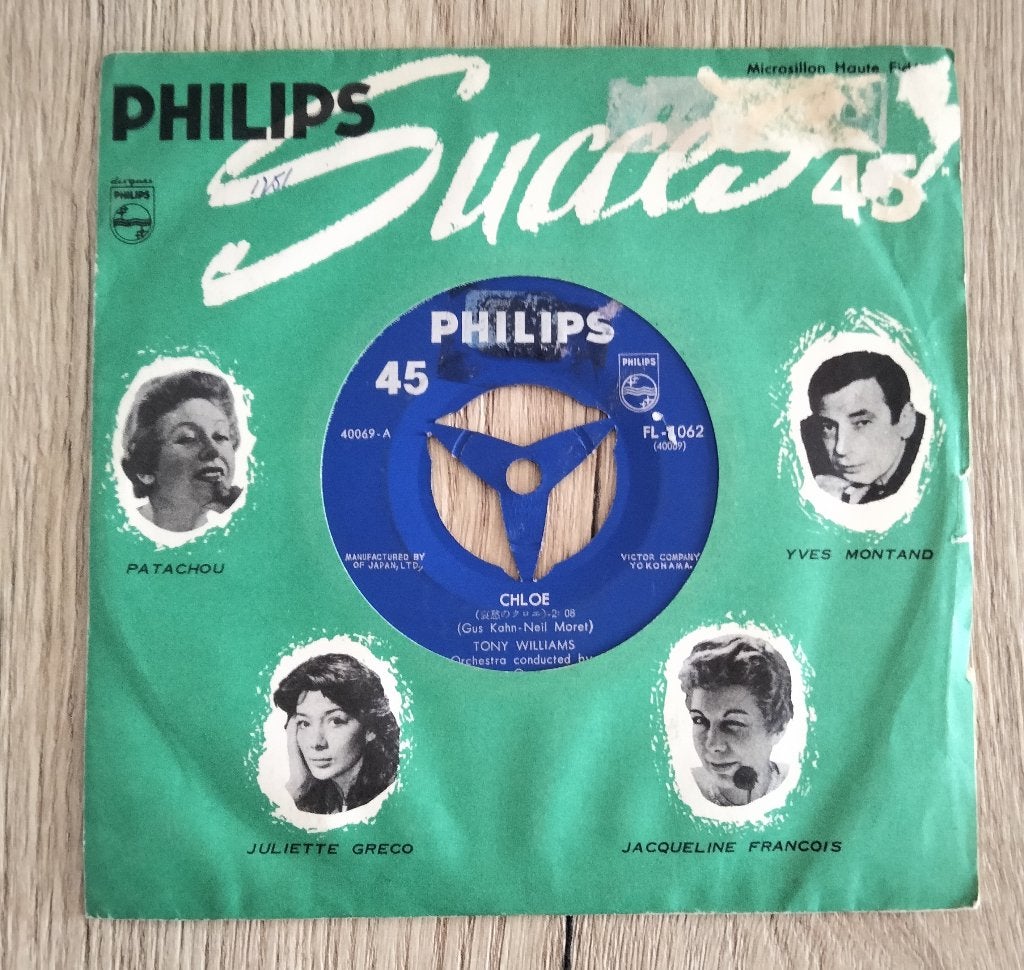 Platters Tony Williams single Chloe, Gebruikt, 7 inch, Single, Ophalen of Verzenden