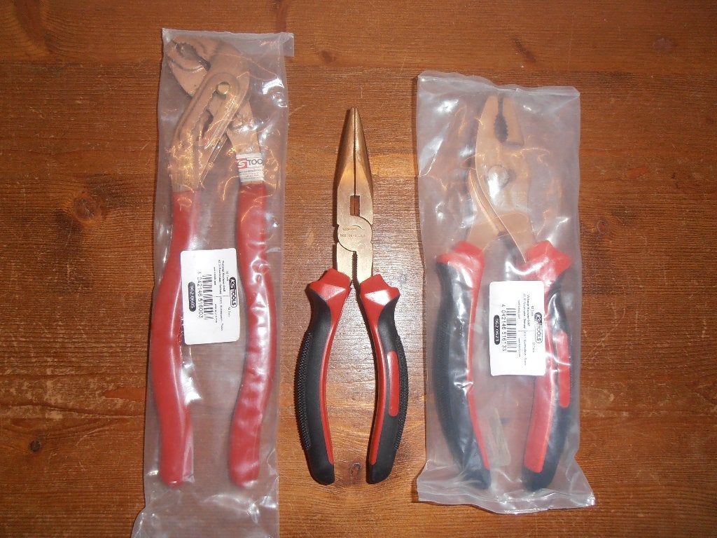 KS Tools vonkvrij explosiebestendig beryllium tangen set., Doe-het-zelf en Verbouw, Ophalen of Verzenden, Nieuw