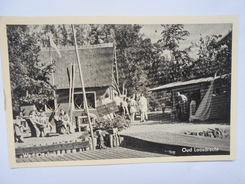 Oud Loosdrecht - Werf Ottenhome oud ansichtkaart uit 1960, Ophalen of Verzenden, 1940 tot 1960, Ongelopen, Noord-Holland