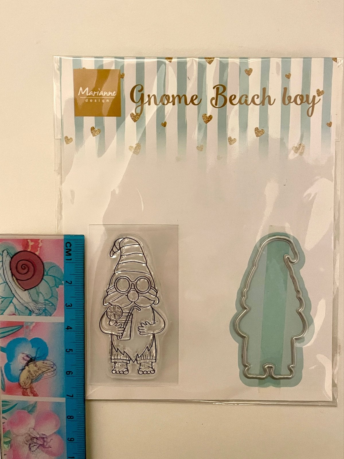 Marianne Design Gnome Beach Boy stempel en snijmal, Overige thema's, Nieuw, Meerkleurig, Overige merken