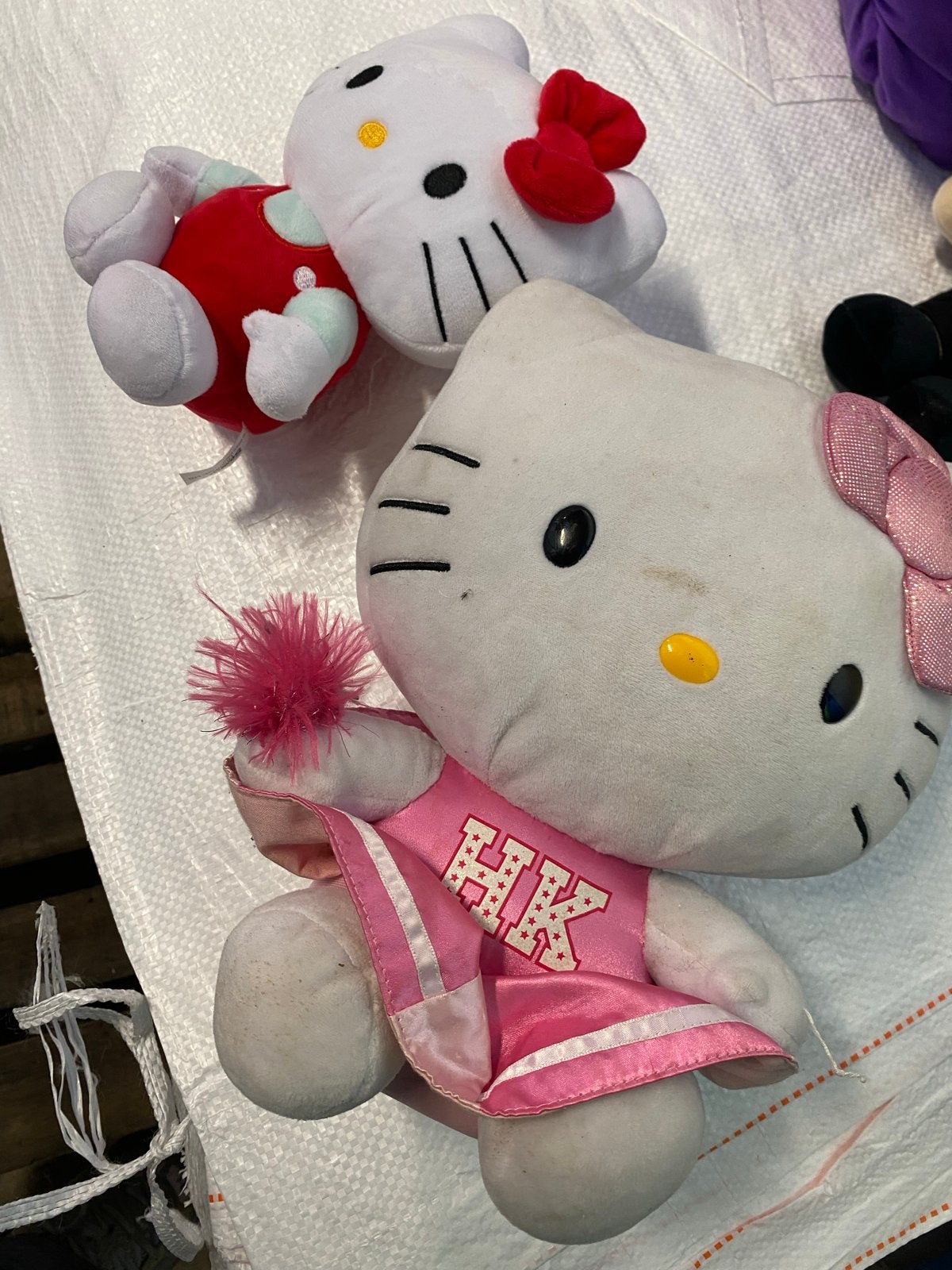 Hello Kitty Knuffels - Set van 2, Gebruikt, Overige merken, Overige typen, Ophalen of Verzenden