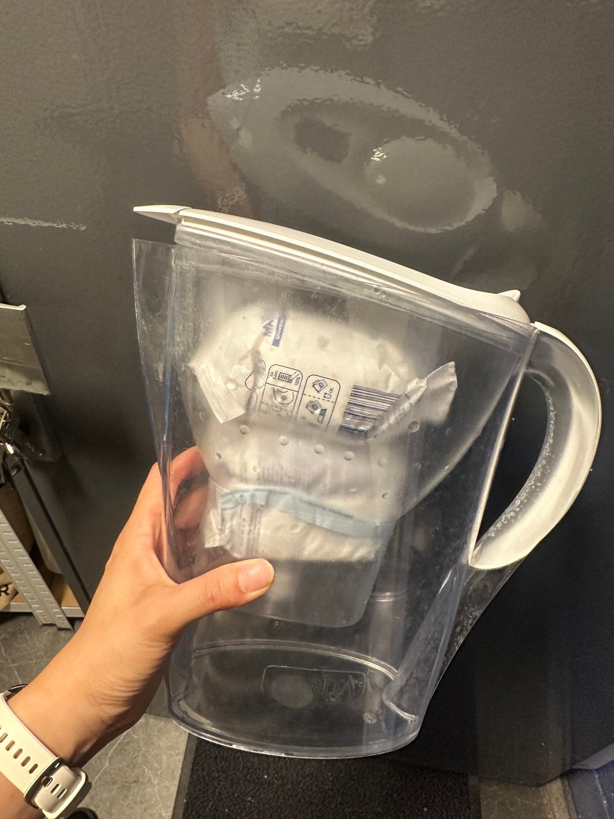 Brita Waterfilterkan met filterpatroon, Ophalen, Gebruikt