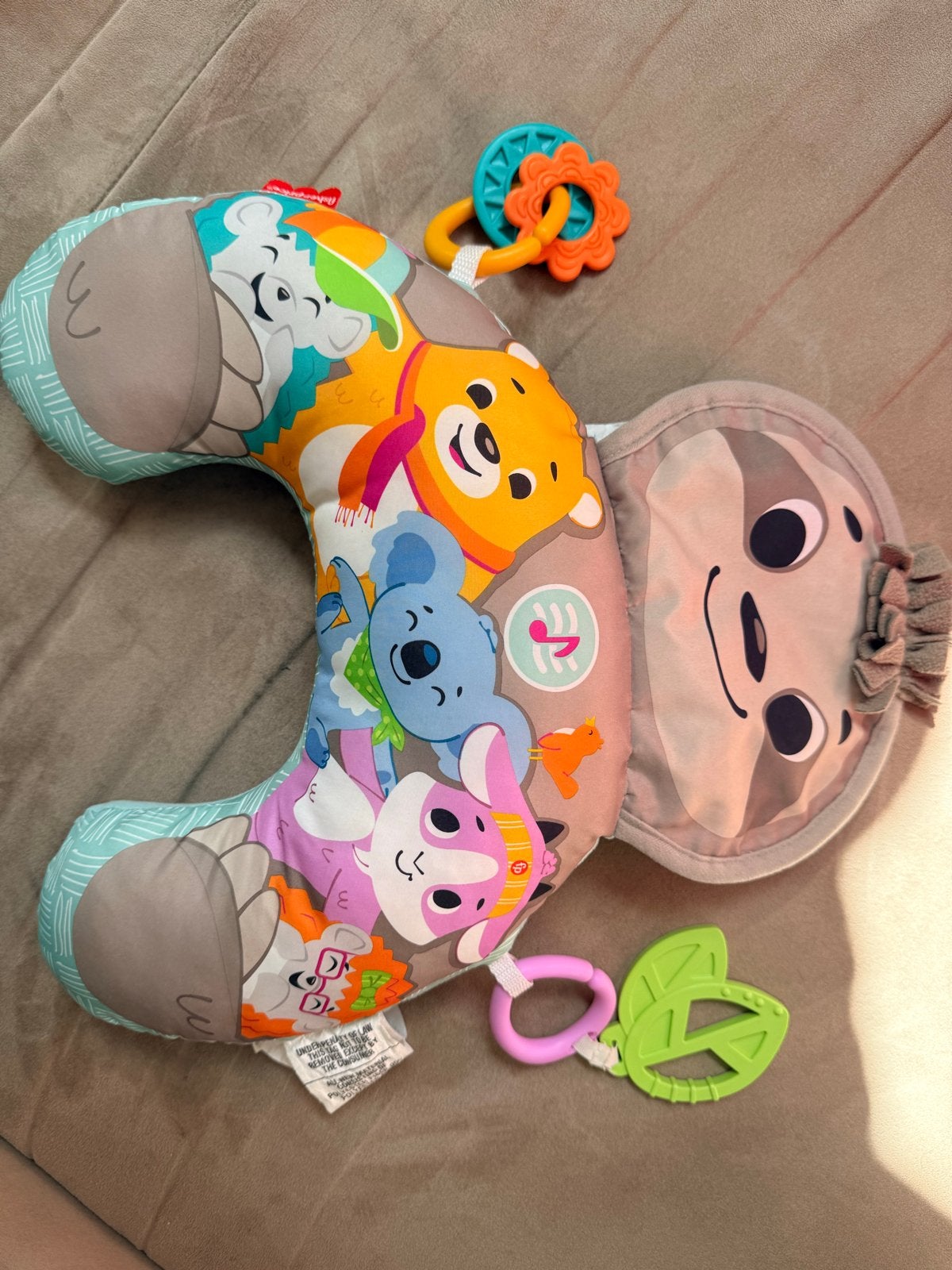 Fisher-Price buikkussen en Lamaze octopus, Ophalen of Verzenden, Gebruikt, Overige typen, Met geluid