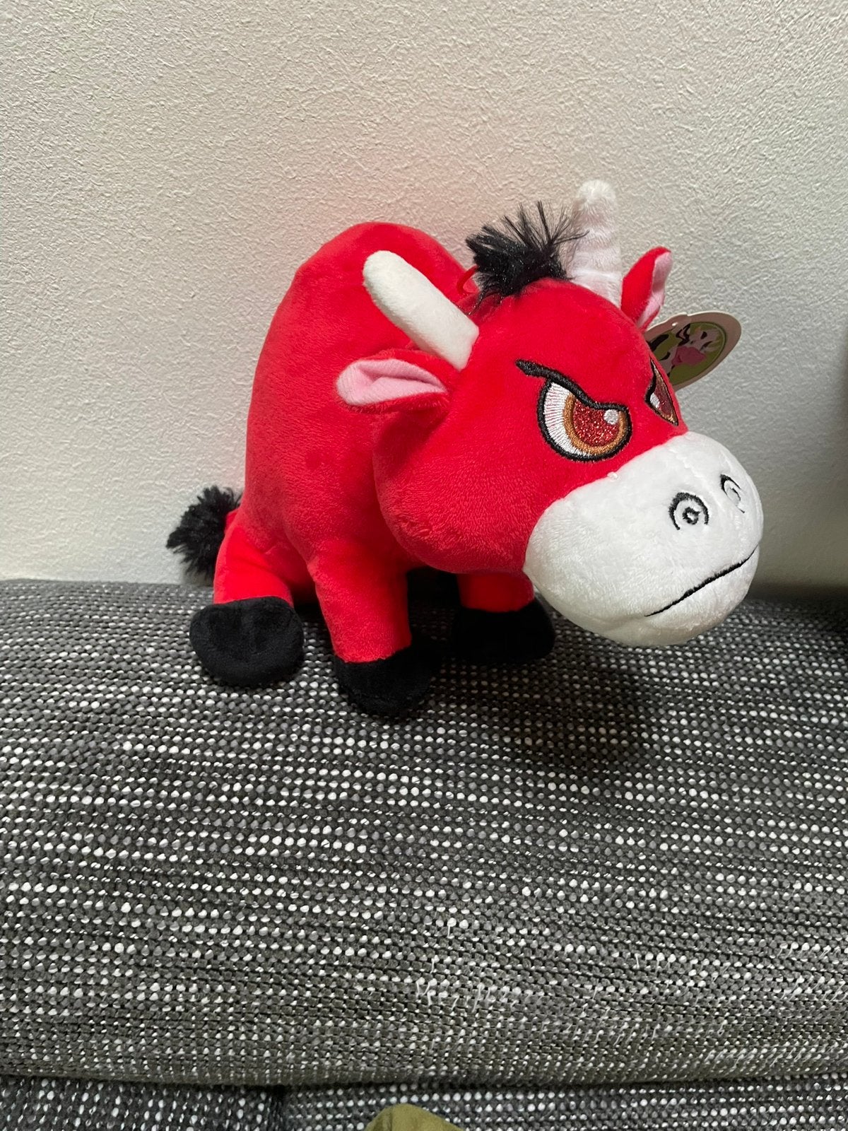 Nieuwe knuffel stier, Ophalen of Verzenden, Zo goed als nieuw, Overige typen
