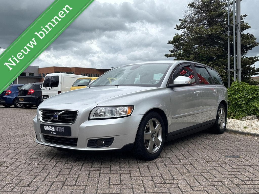 Volvo V50 1.6D S/S Sport, Airco, Cruise, Navi, Carplay., Voorwielaandrijving, Euro 5, Stof, Gebruikt