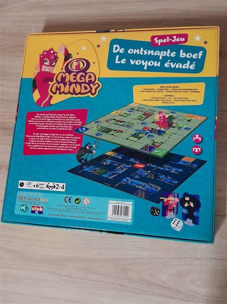 Mega mindy de ontsnapte boef - s5429, Hobby en Vrije tijd, Gezelschapsspellen | Bordspellen, Verzenden, Zo goed als nieuw