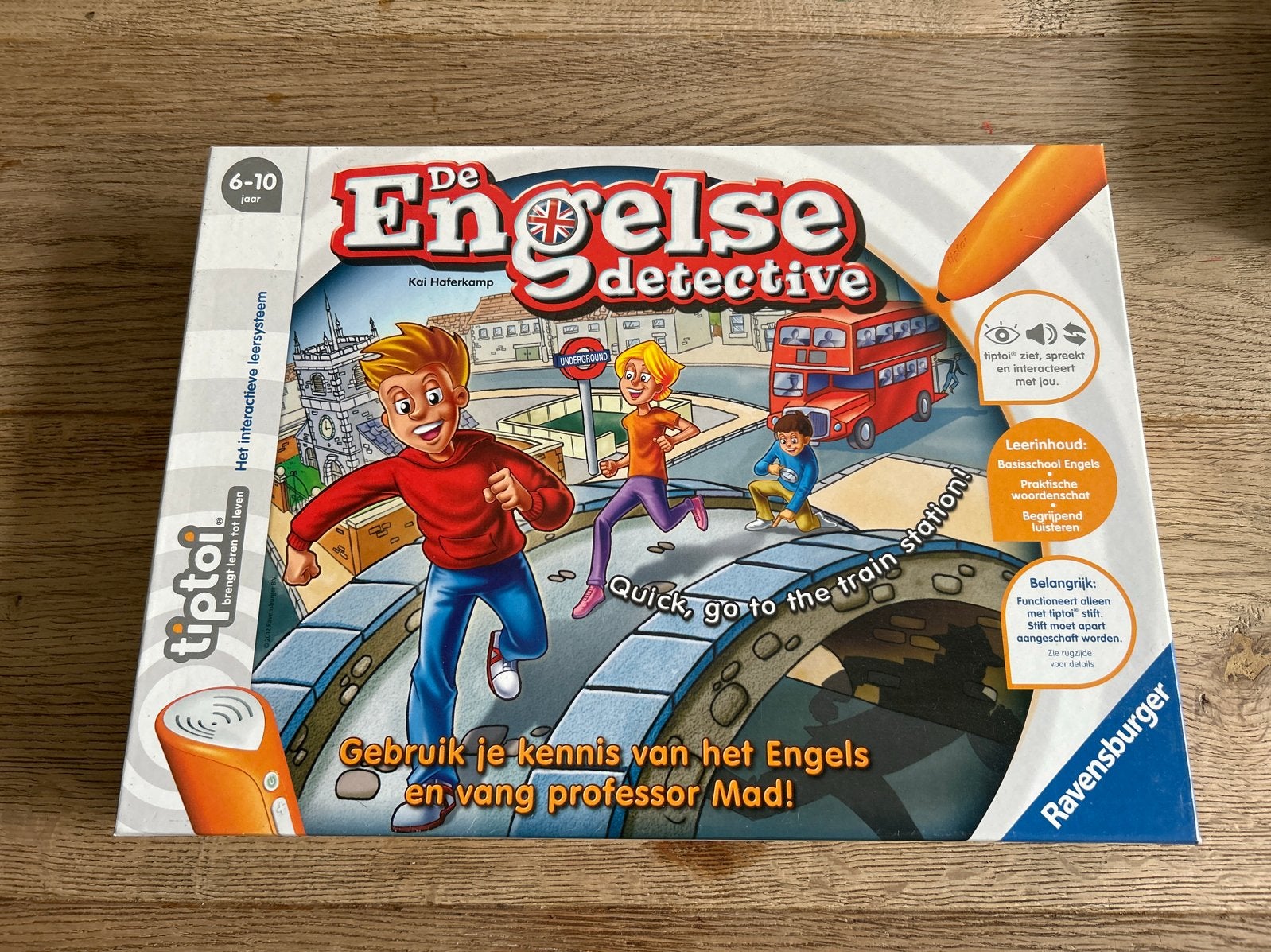 Tiptoi De Engelse Detective (6-10 jaar), Kinderen en Baby's, Speelgoed | Educatief en Creatief, Ophalen of Verzenden, Gebruikt
