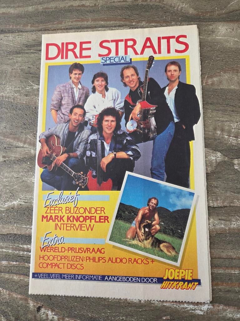 Hitkrant Special Bijlage Boekje: Dire Straits, Ophalen of Verzenden, Boek, Tijdschrift of Artikel