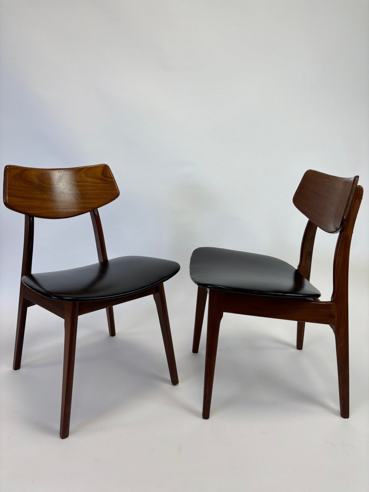 Louis van Teeffelen Scandinavische design stoelen, Ophalen, Gebruikt, Twee, Bruin