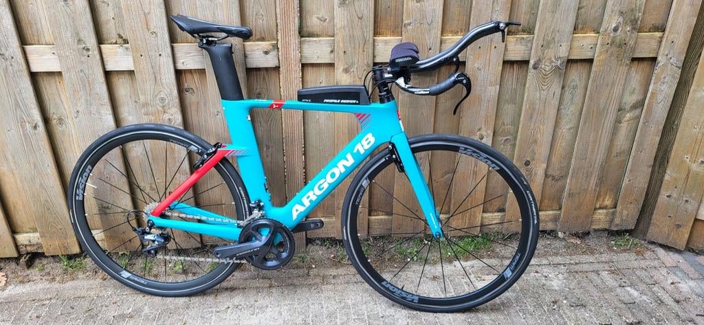 Argon 18 E-117 Triatlonfiets - Zo goed als nieuw, 28 inch, Velgrem, Zo goed als nieuw, Meer dan 20 versnellingen