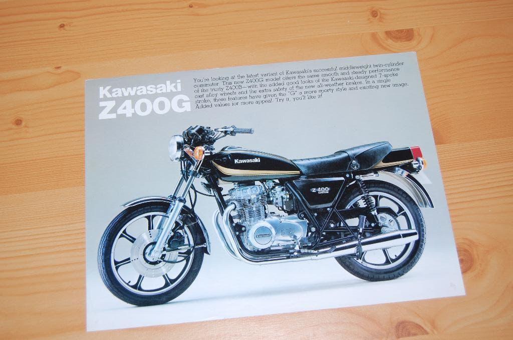 Kawasaki Z400G, Motoren, Handleidingen en Instructieboekjes, Kawasaki, Ophalen of Verzenden