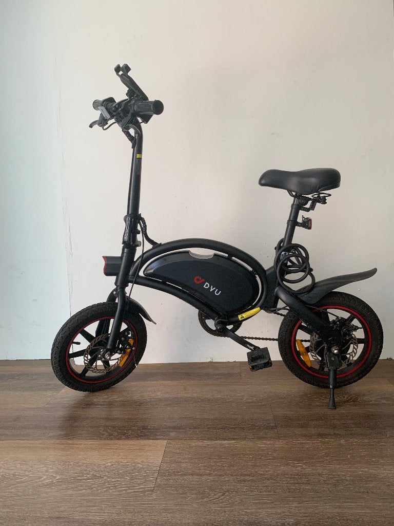 Elektrisch vouwbare DYU d3f, 14 tot 16 inch, Zo goed als nieuw, Totaal opvouwbaar, Schijfrem