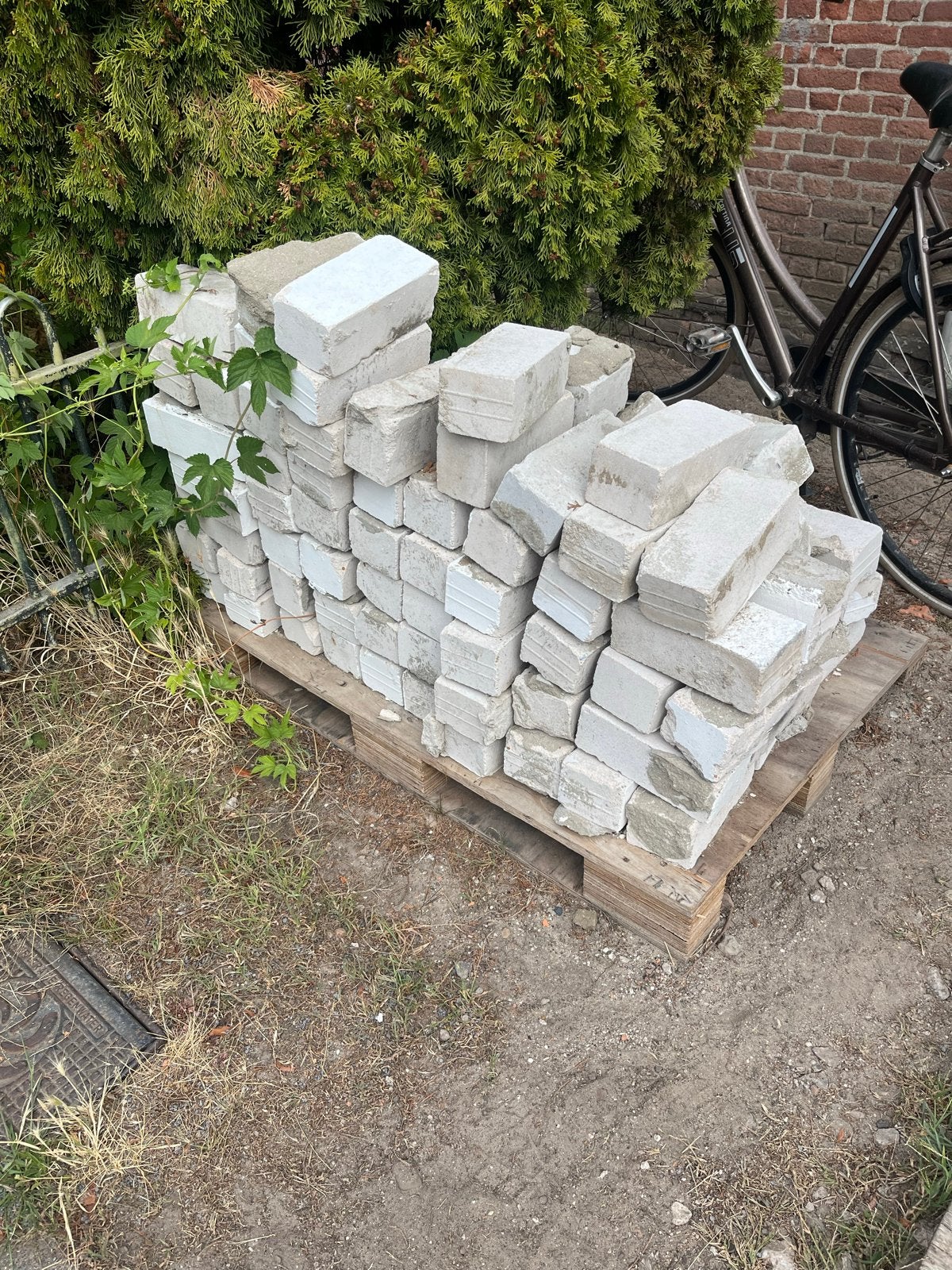 Gebruikte kalkzandstenen, Doe-het-zelf en Verbouw, Ophalen, Gebruikt, Kalkzandstenen