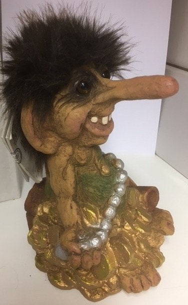 NyForm Trollen uit Noorwegen Troll with Gold (nieuw), Verzenden, Nieuw, Fantasy