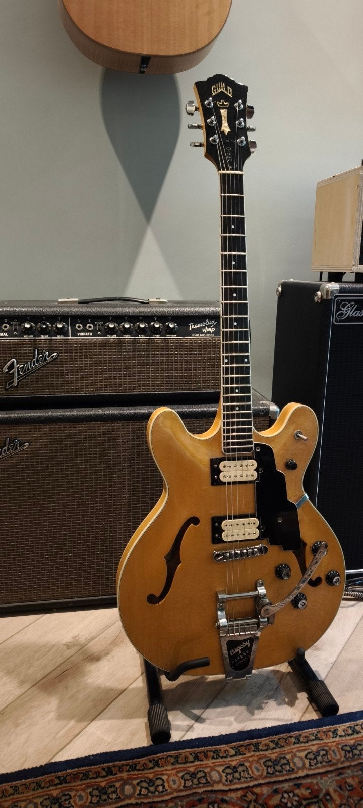 1981 Guild SF4-D Starfire IV - Blonde DiMarzio, Muziek en Instrumenten, Ophalen of Verzenden, Gebruikt, Solid body, Overige merken
