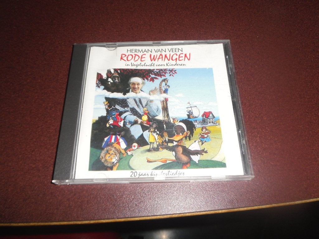 cd herman van veen, rode wangen, kinderliedjes harlekijn, Cd's en Dvd's, Ophalen of Verzenden, Zo goed als nieuw, Cabaret of Kleinkunst