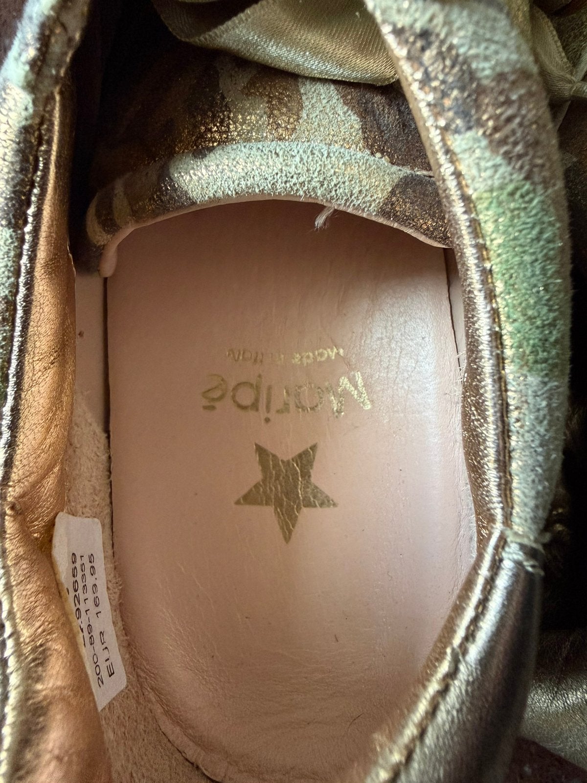 Maripé Camouflage Sneakers met Gouden Details maat 39, Kleding | Dames, Schoenen, Ophalen of Verzenden, Groen, Sneakers of Gympen