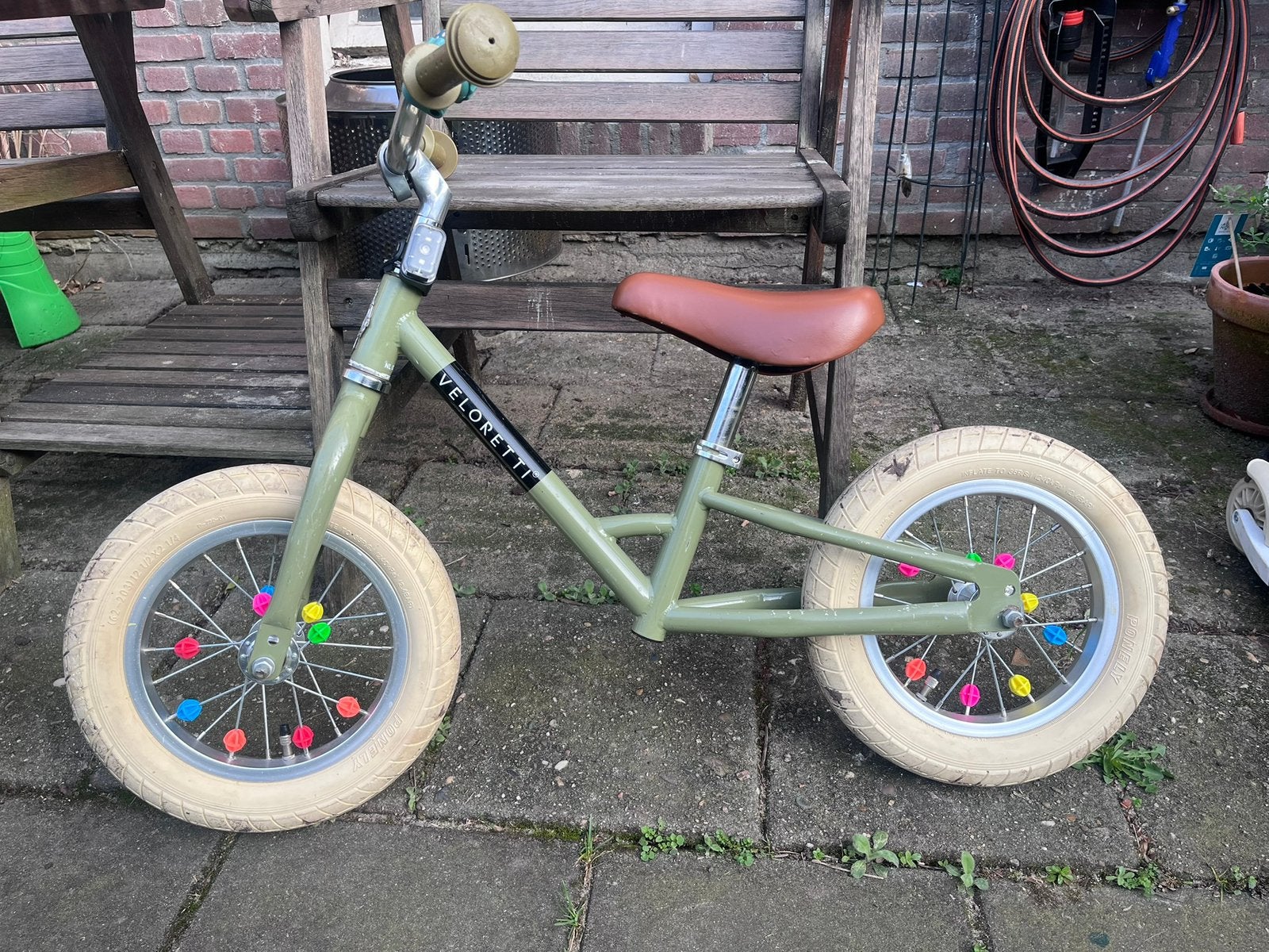 Veloretti Loopfiets groen, Ophalen of Verzenden, Zo goed als nieuw, Minder dan 16 inch