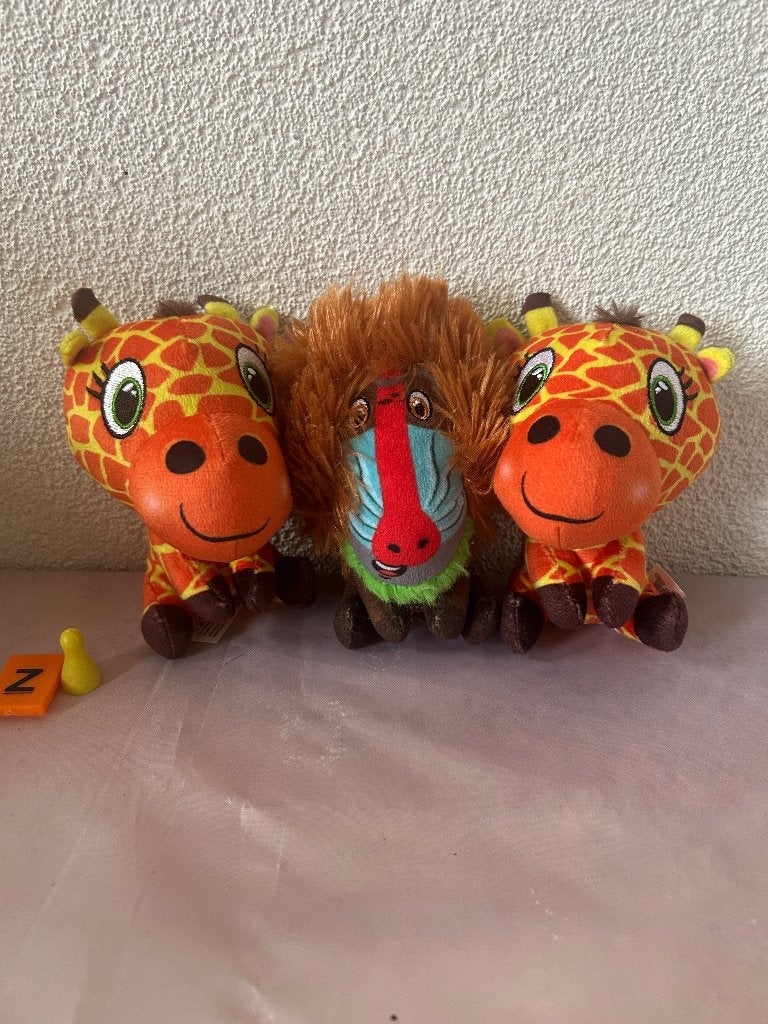 Lidl Safari Minis knuffels Gina Giraf en Manuel Mandril, Slingerweg 7B 4814 AZ Breda, Nederland, Ophalen of Verzenden, Lidl, Info@letsgocraze.com