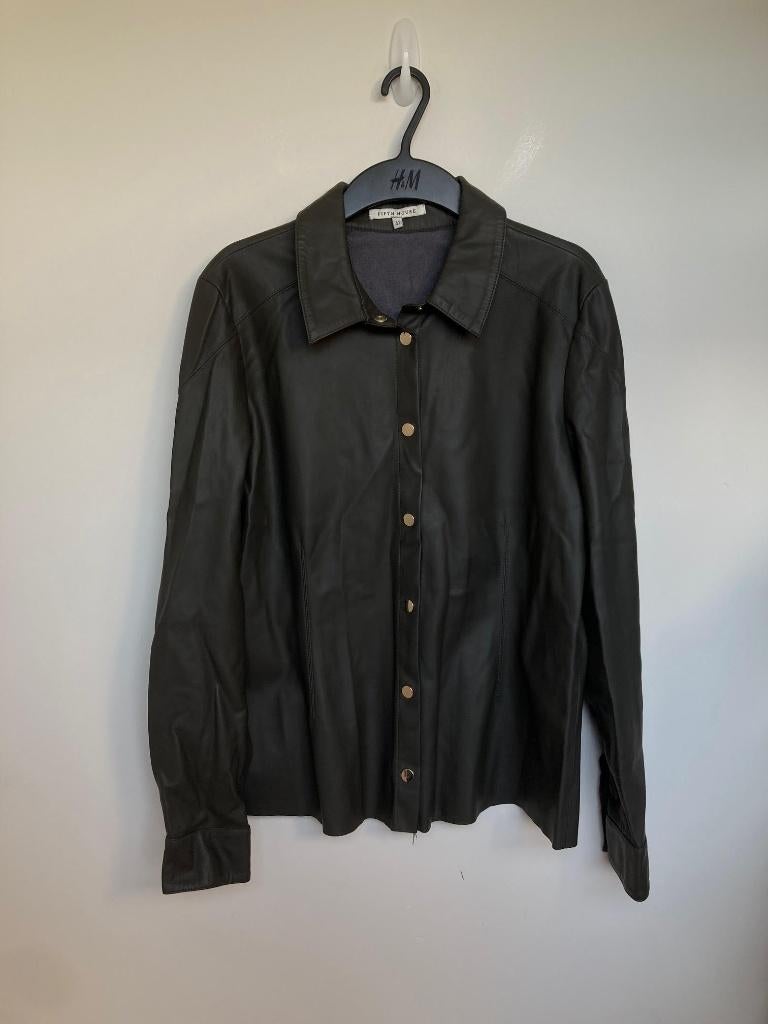 Fifth House vegan leer top grijs maat 42, Kleding | Dames, Maat 42/44 (L), Ophalen of Verzenden, Zo goed als nieuw, Fifth House
