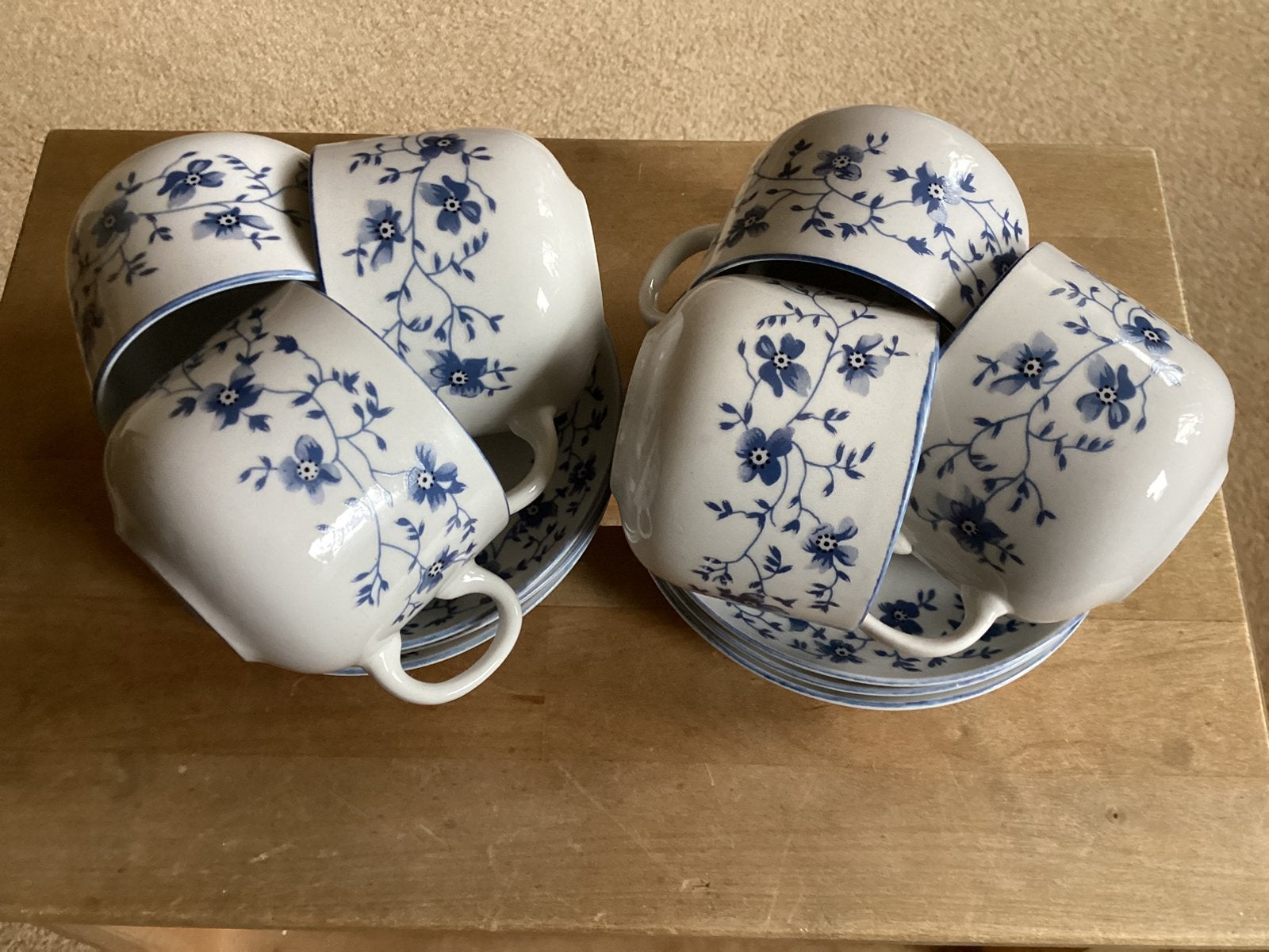 Kop & schotels ( China ) z.g.a.n. 6 stuks voor, € 8, Ophalen of Verzenden
