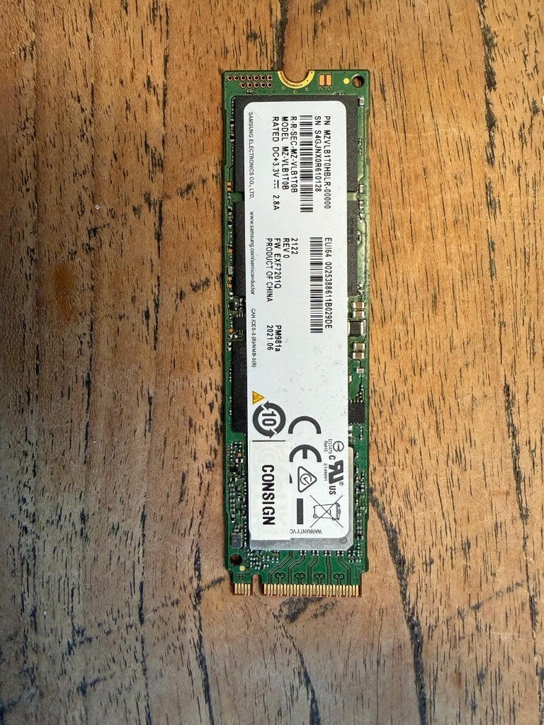 SSD Harddisk 1TB, Intern, Gebruikt, SSD, Ophalen of Verzenden