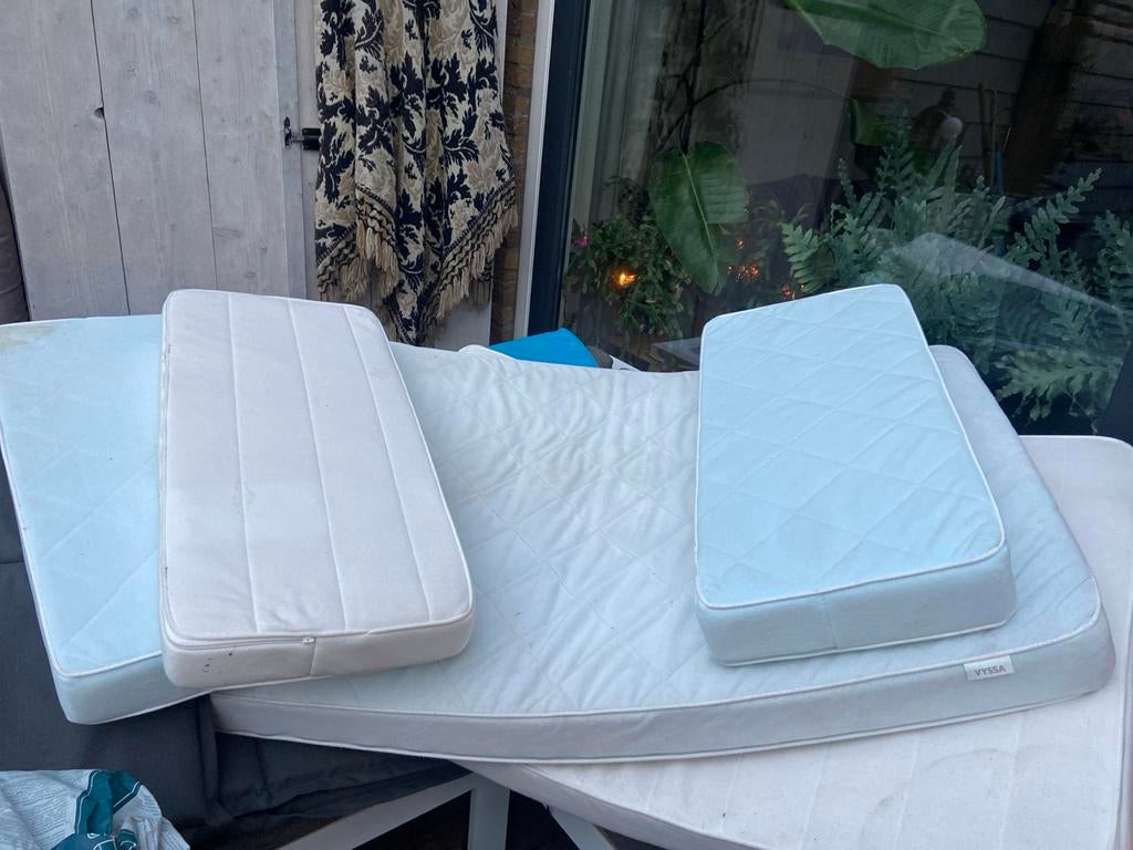 5 Matrassen voor kinderbedje, o.a. IKEA Vyssa, Huis en Inrichting, Gebruikt, Matras, Eenpersoons, 70 cm of minder