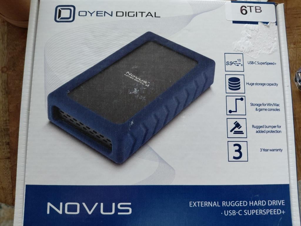 Novus Oyen Digital Externe Harde Schijf 6TB SuperSpeed, Ophalen of Verzenden, Nieuw, Desktop, USB