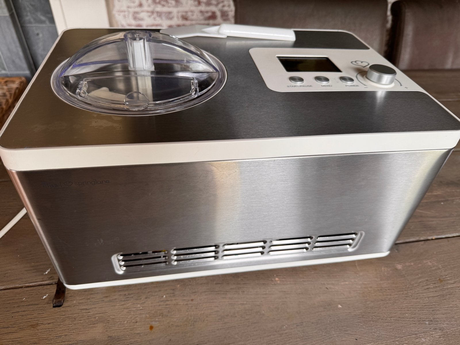 Professionele IJsmachine 180W - 2L IJs, Yoghurt & Sorbets, Ophalen of Verzenden, Zo goed als nieuw, Zelfvriezend