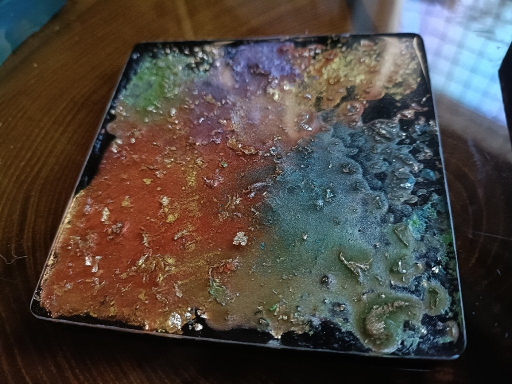 Epoxy onderzetters, Handgemaakt, Glasonderzetter, Ophalen of Verzenden, Overige kleuren