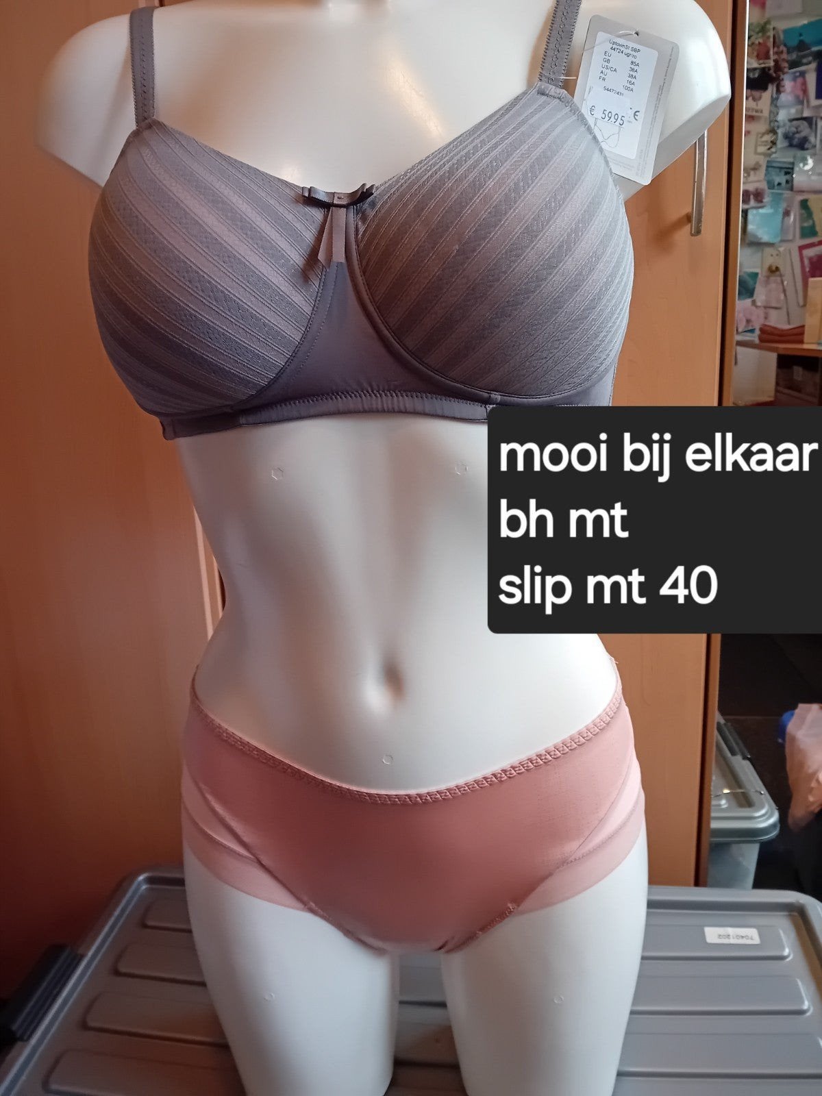Mooi BH en Slip Setje - Maat 85A / 40, Onbekend, Ophalen of Verzenden, Roze, Setje
