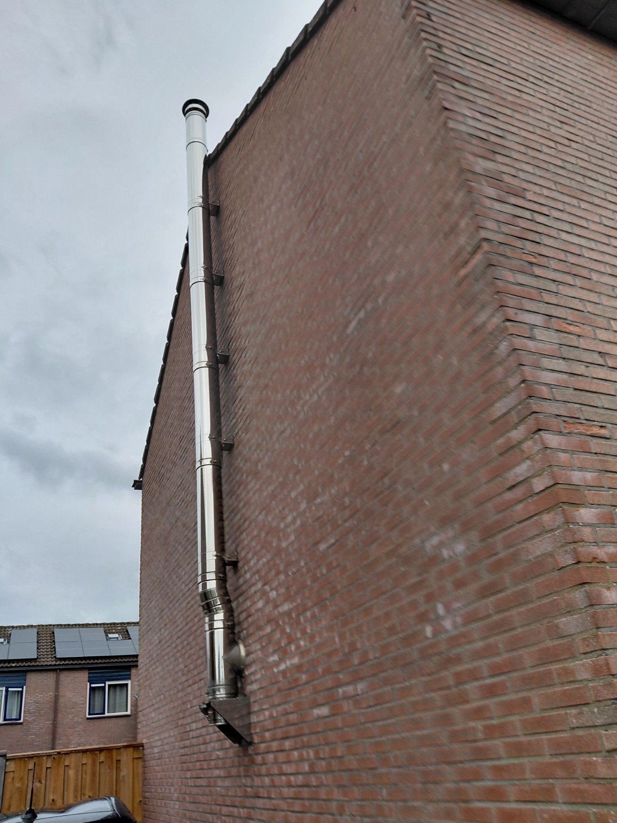 kachelpijp, Doe-het-zelf en Verbouw, Buizen en Afvoer, Ophalen, Overige typen, Rvs, Minder dan 2 meter