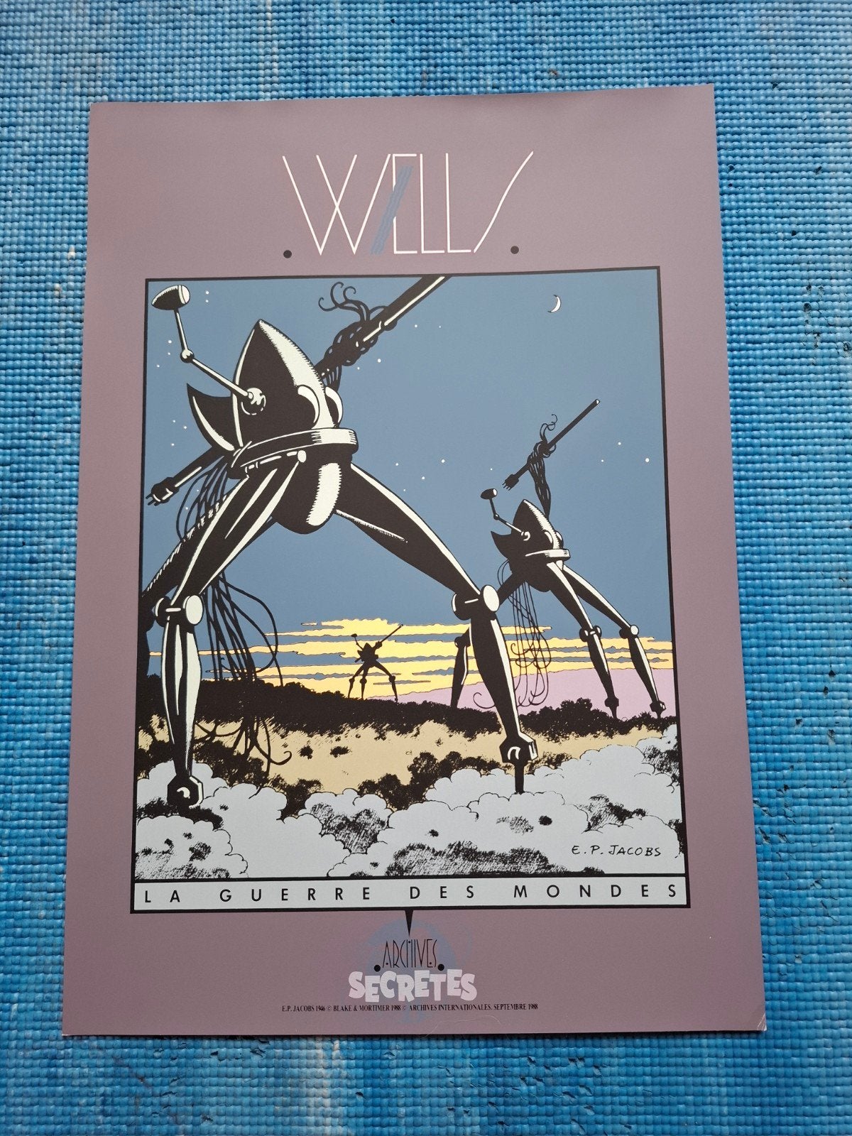 Will - La Guerre des Mondes - zeefdruk blake en mortimer, Eén stripboek, Ophalen of Verzenden, Zo goed als nieuw, Will / E.P. Jacobs